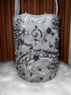 Mochila Recamada Gris - vista completa
