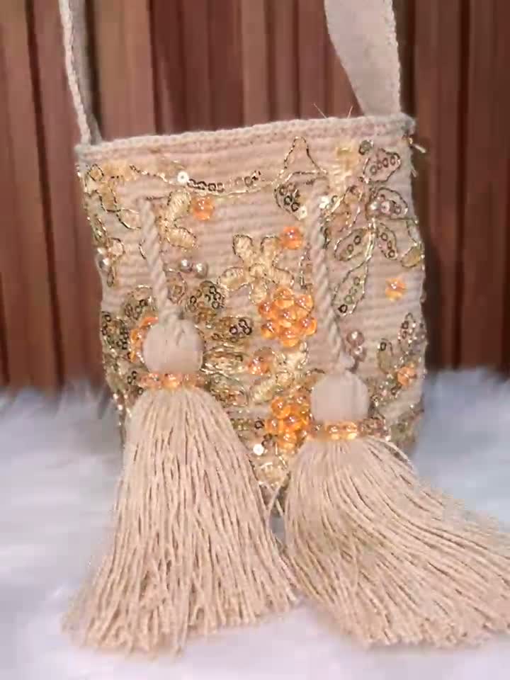 Mochila Recamada Mini Coral